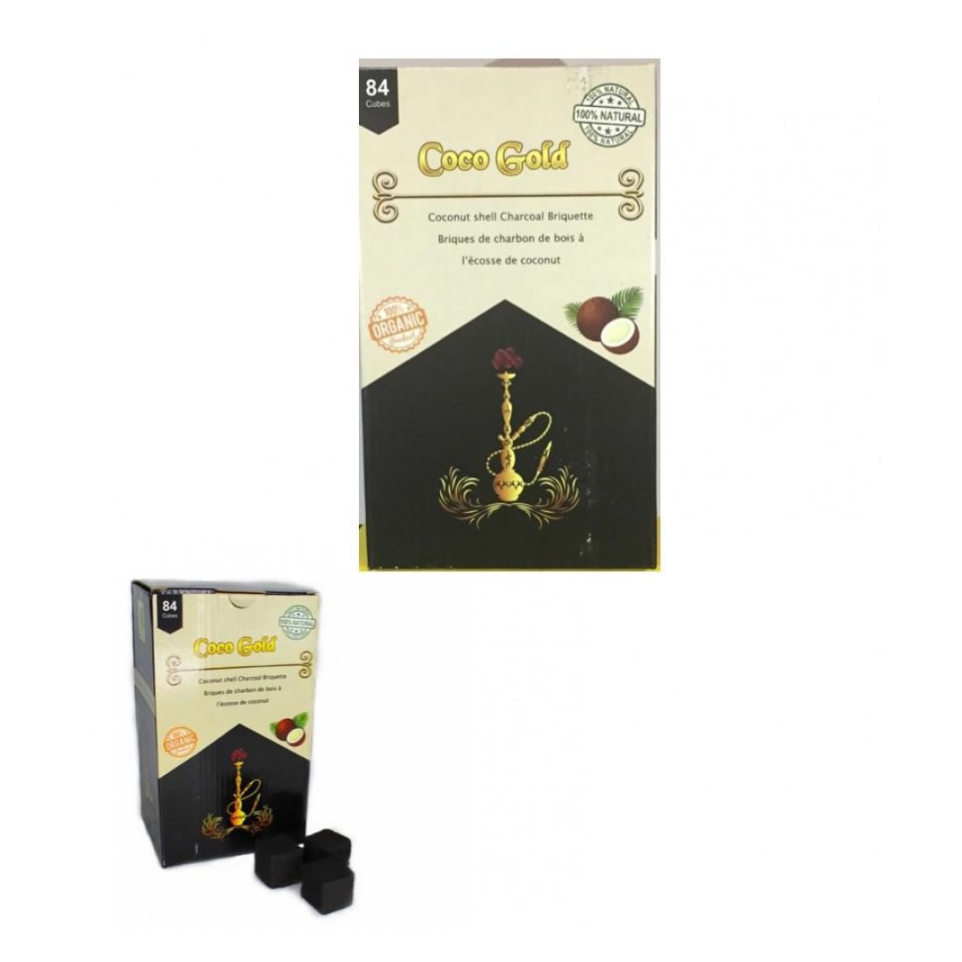 Coco Gold Charcoal (84 Pieces) Chelax Canadian Hookahs and Shisha